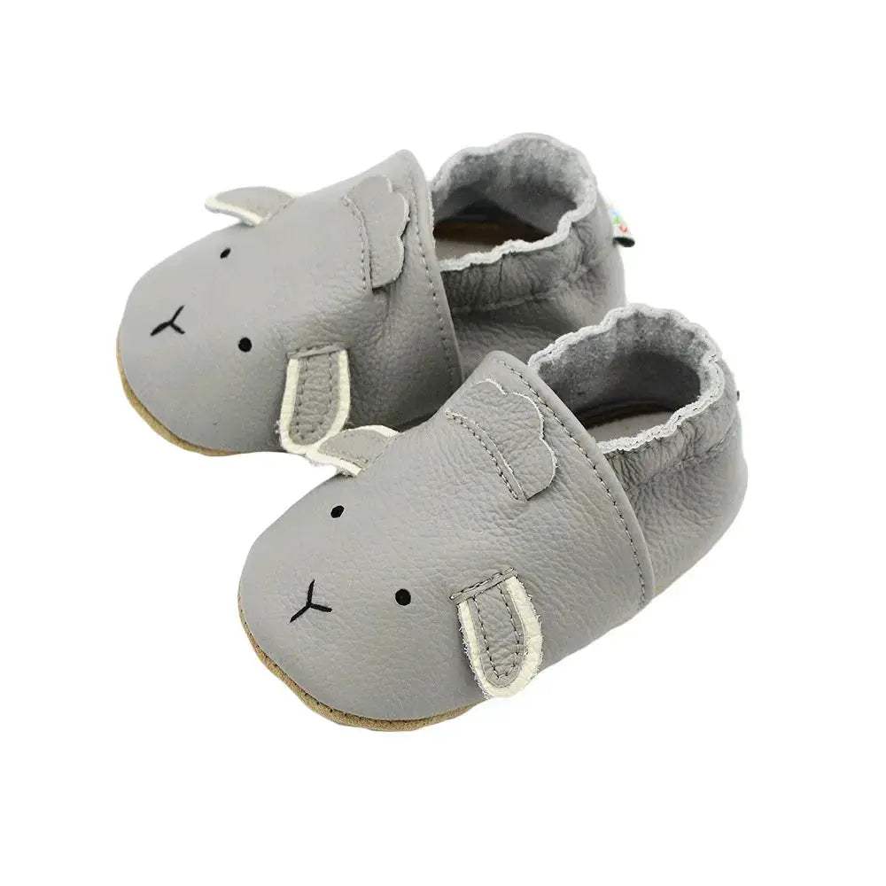 Leather Baby First Walker Shoes Anti Slip Sole For Newborns - ToylandEU