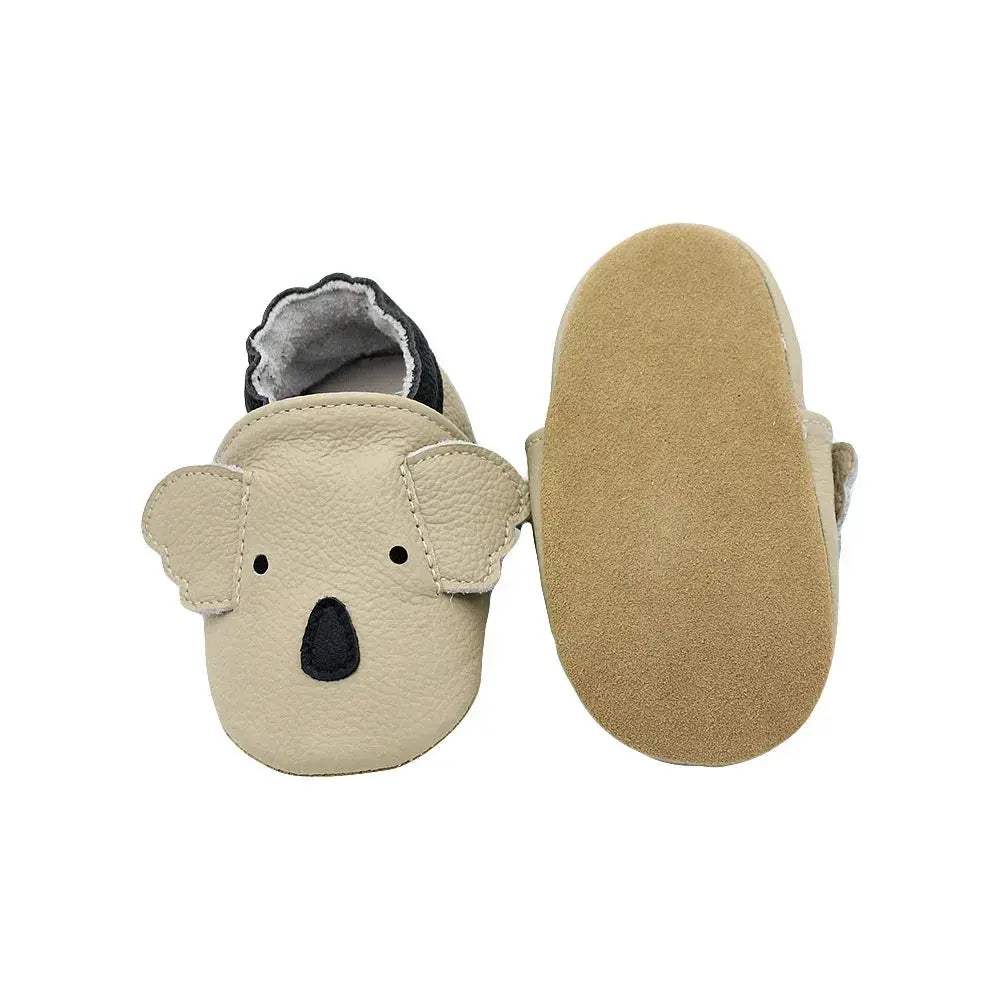 Leather Baby First Walker Shoes Anti Slip Sole For Newborns - ToylandEU