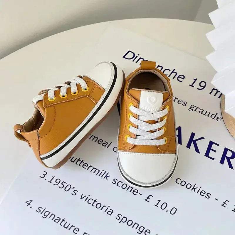  Leather Baby Shoes Barefoot Soft Sole Toddlers -  ToylandEU™