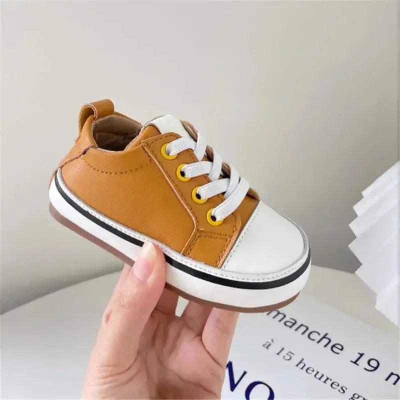  Leather Baby Shoes Barefoot Soft Sole Toddlers -  ToylandEU™