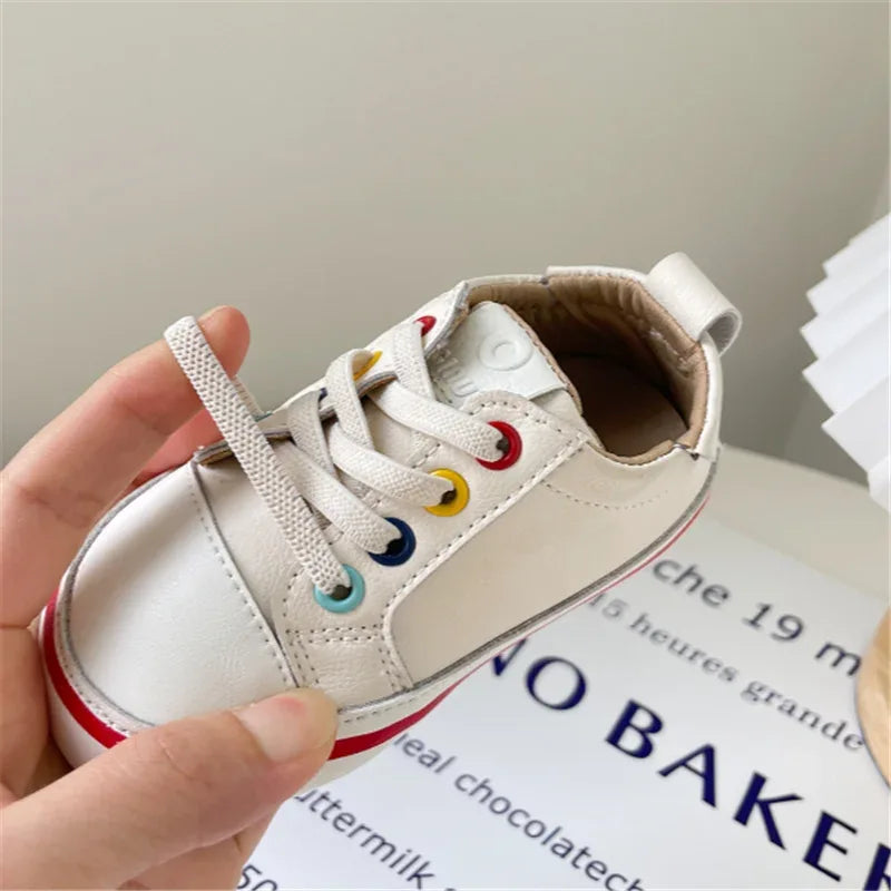 Leather Baby Shoes Barefoot Soft Sole for Toddlers - ToylandEU