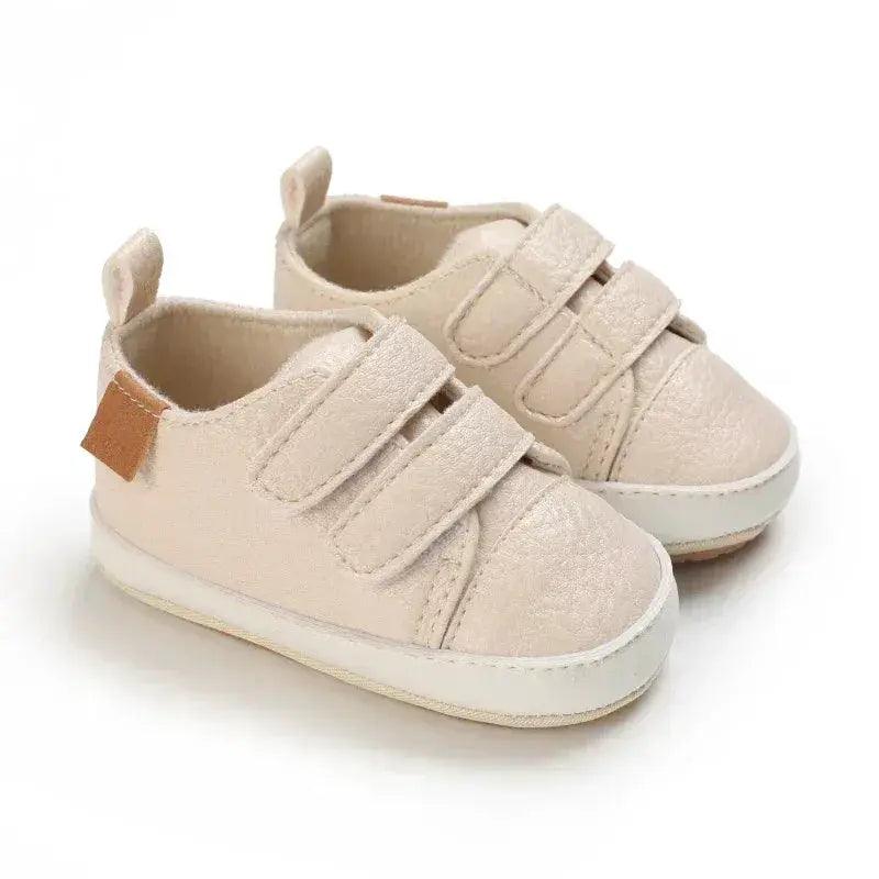  Leather Baby Shoes First Walkers Anti Slip Rubber Sole -  ToylandEU™