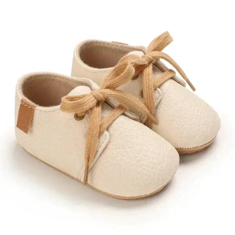  Leather Baby Shoes First Walkers Anti Slip Rubber Sole -  ToylandEU™