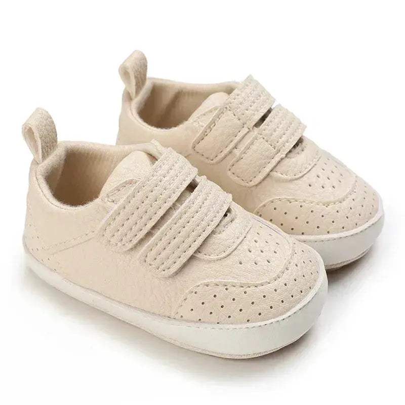  Leather Baby Shoes First Walkers Anti Slip Rubber Sole -  ToylandEU™