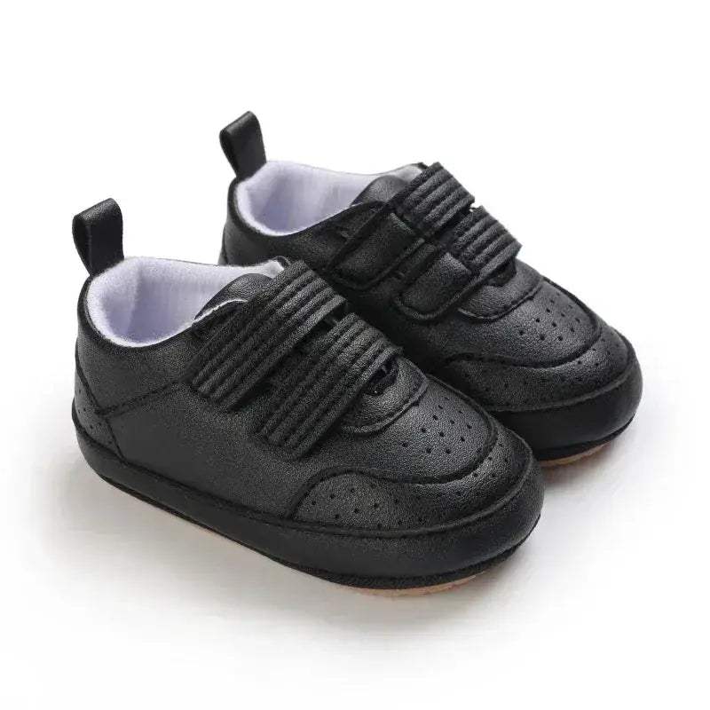  Leather Baby Shoes First Walkers Anti Slip Rubber Sole -  ToylandEU™