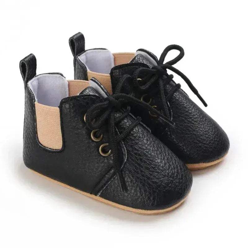  Leather Baby Shoes First Walkers Anti Slip Rubber Sole -  ToylandEU™