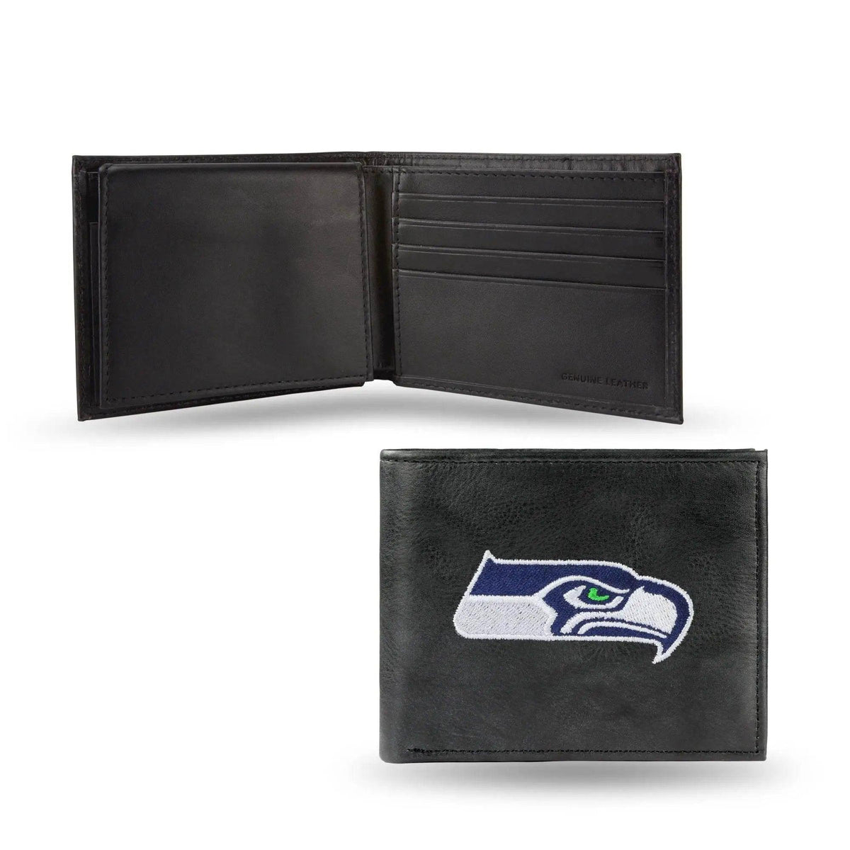  Seattle Seahawks Leather Wallet Billfold Embroidered Black -  ToylandEU™