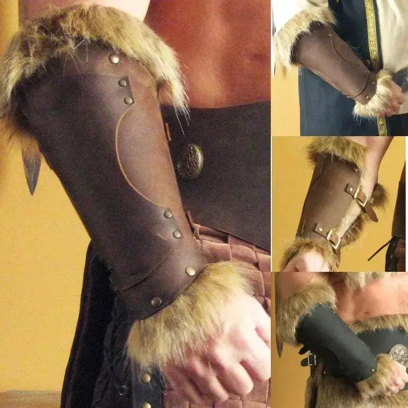  Leather Bracer Viking Armor Unisex Larp Accessory Durable -  ToylandEU™