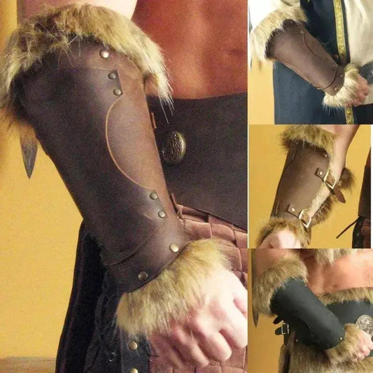  Leather Bracer Viking Armor Unisex Larp Accessory Durable -  ToylandEU™