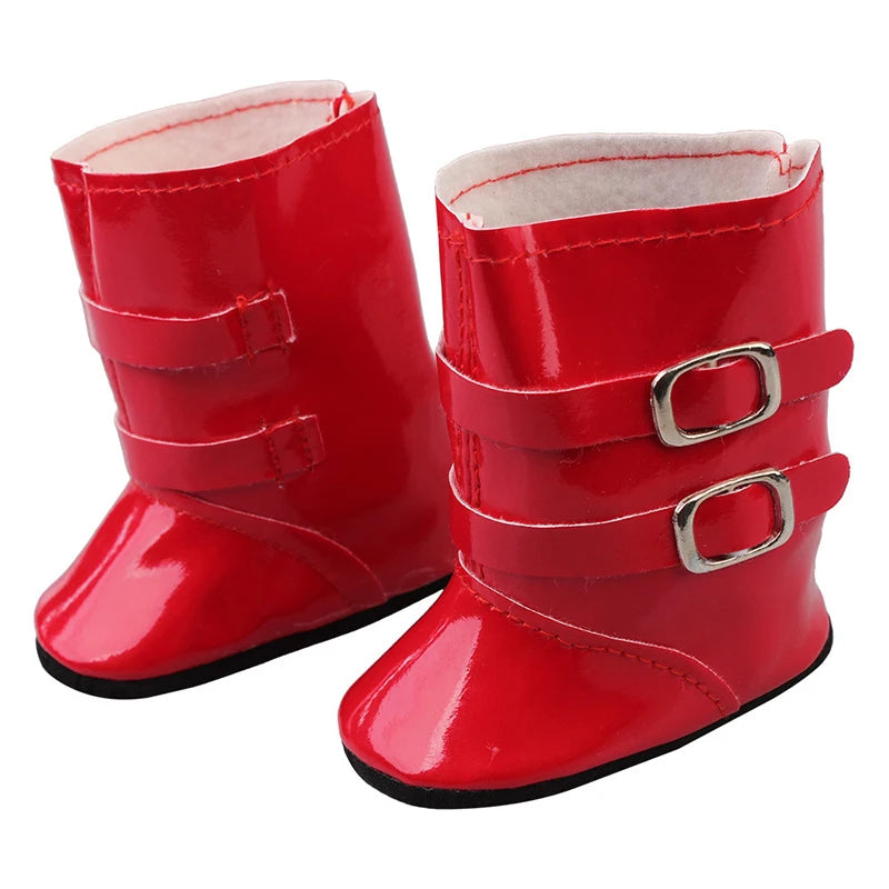 Leather Doll Boots For 18 Inch American Girl Dolls - ToylandEU