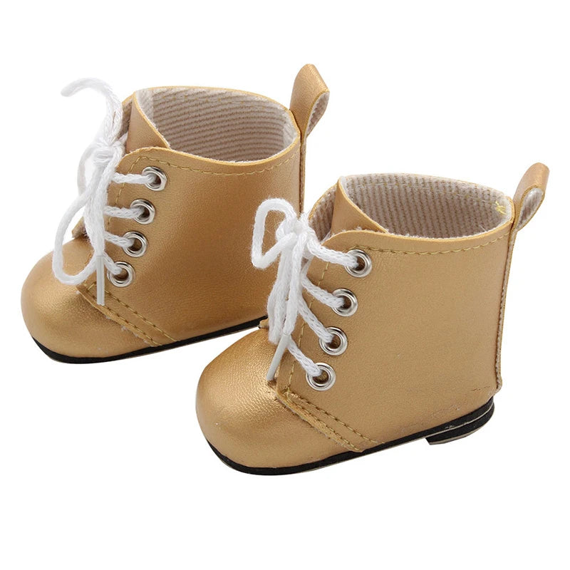 Leather Doll Boots For 18 Inch American Girl Dolls - ToylandEU