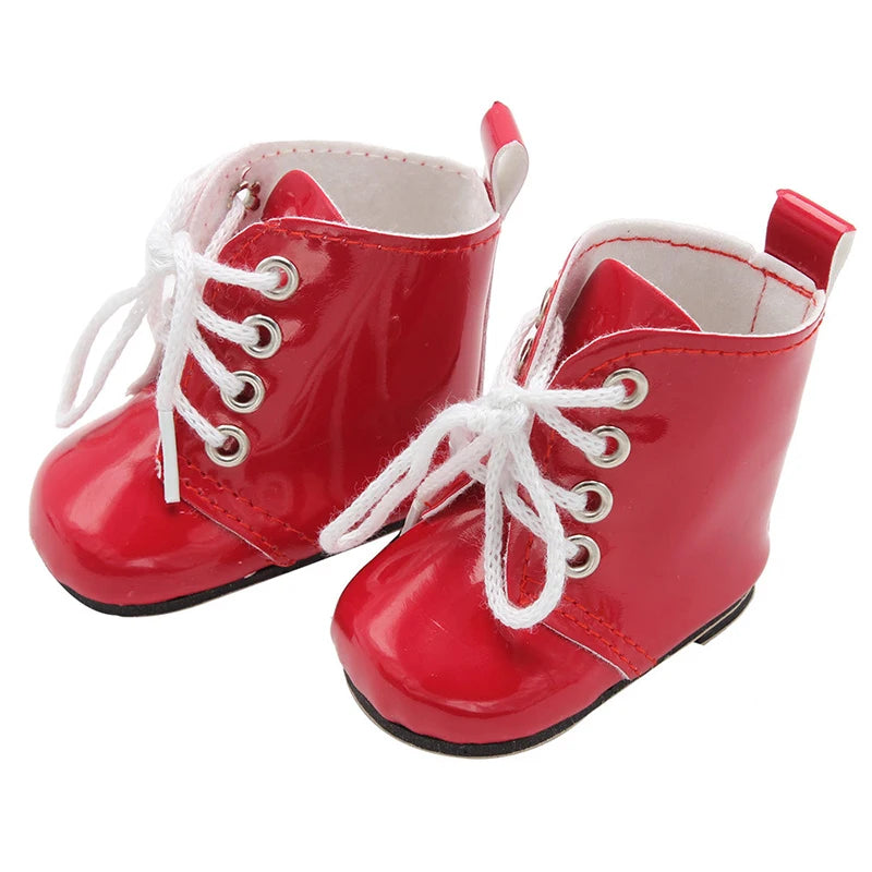 Leather Doll Boots For 18 Inch American Girl Dolls - ToylandEU