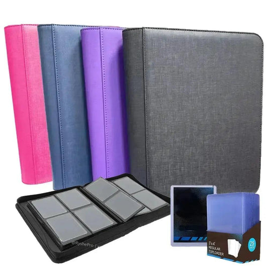  Leather TCG Binder With 4 Pockets Holds 112 Toploaders -  ToylandEU™