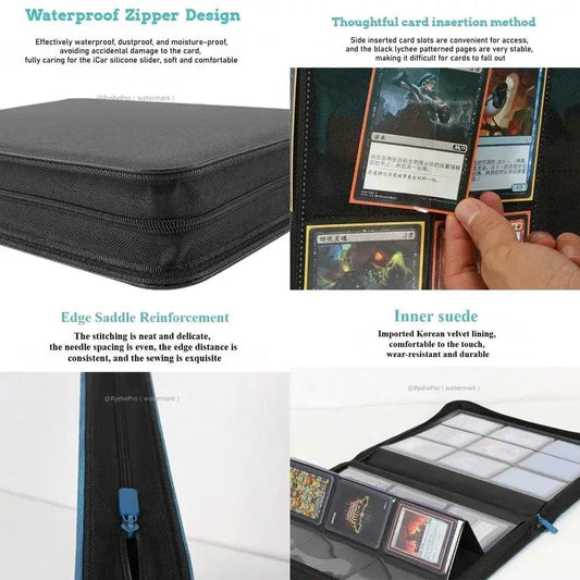  Leather TCG Binder With 4 Pockets Holds 112 Toploaders -  ToylandEU™