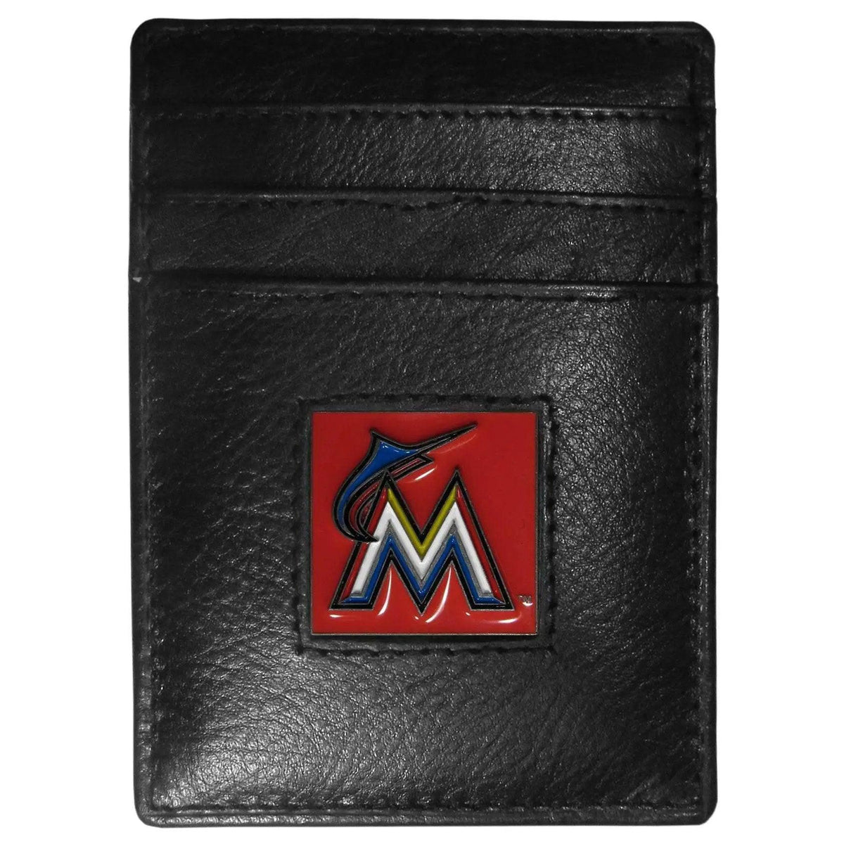  Miami Marlins Leather Wallet Money Clip Card Holder CO -  ToylandEU™