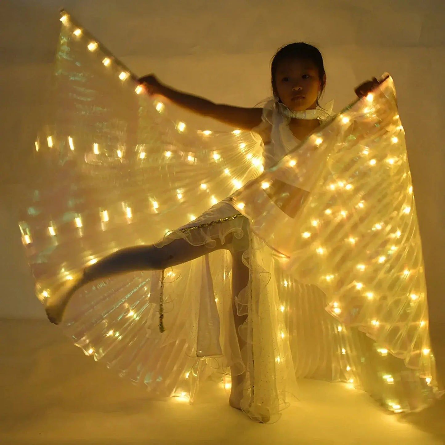 Led Belly Dance Wings Light Up With Telescopic Sticks - ToylandEU