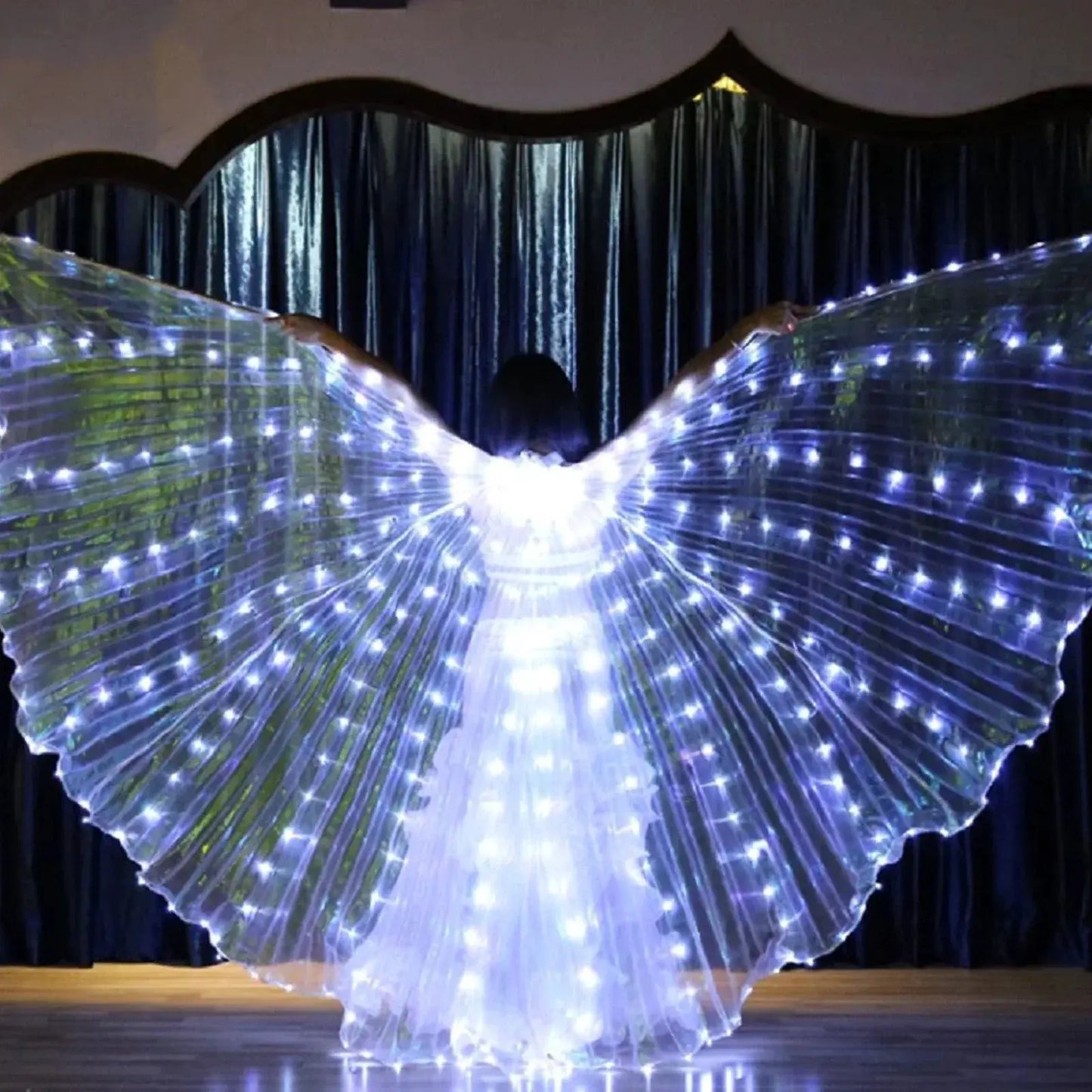 Led Belly Dance Wings Light Up With Telescopic Sticks - ToylandEU