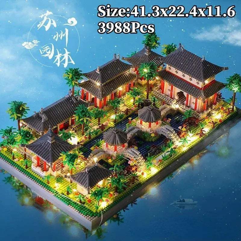 Led Building Blocks Suzhou Garden Landscape Toy Gift - ToylandEU