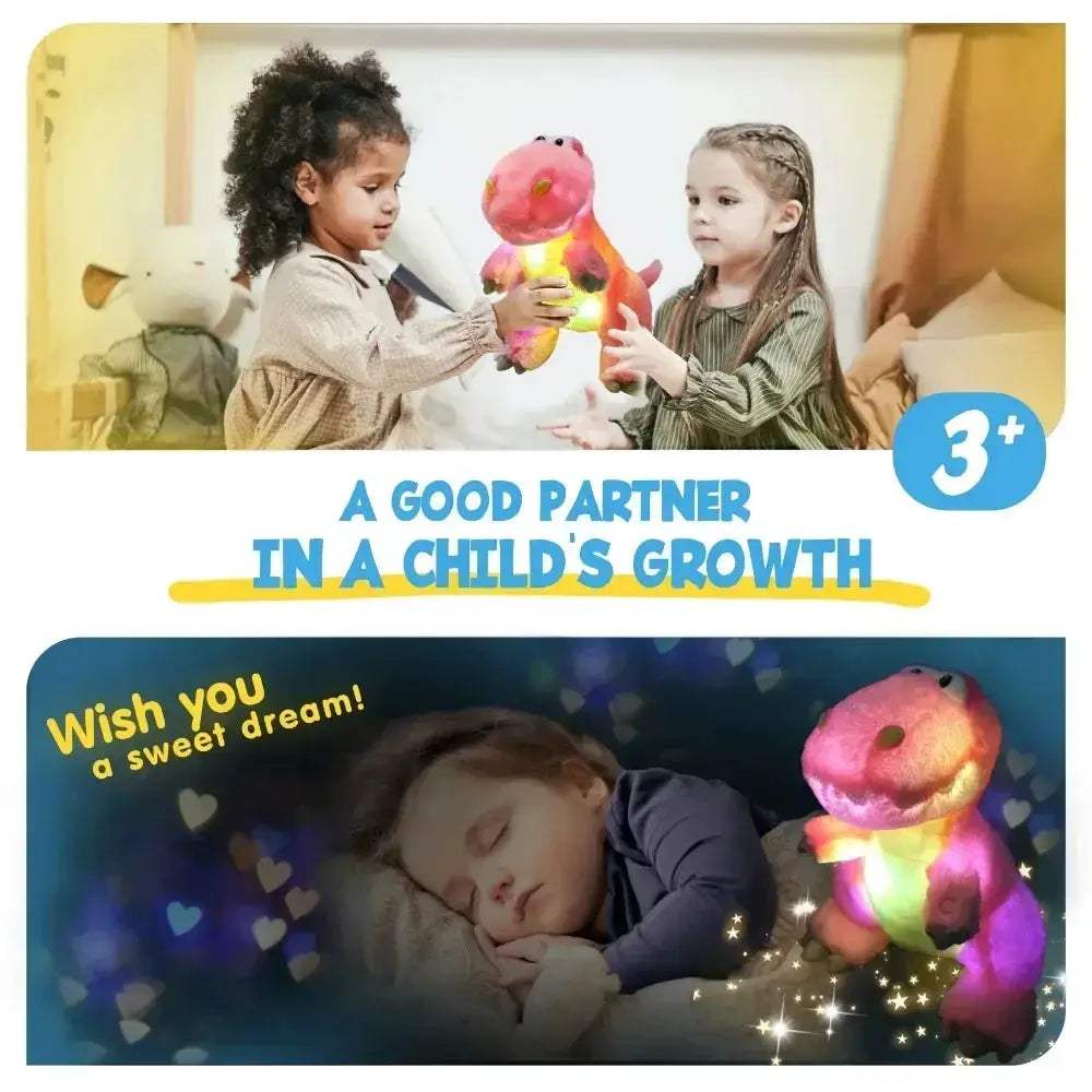 Led Dinosaur Plush Toy T Rex Pillow For Kids Girls - ToylandEU