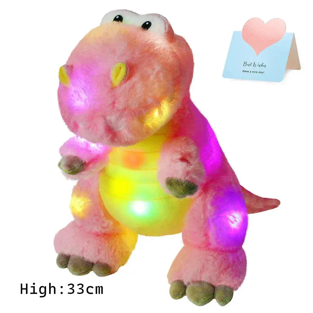 Led Dinosaur Plush Toy T Rex Pillow For Kids Girls - ToylandEU