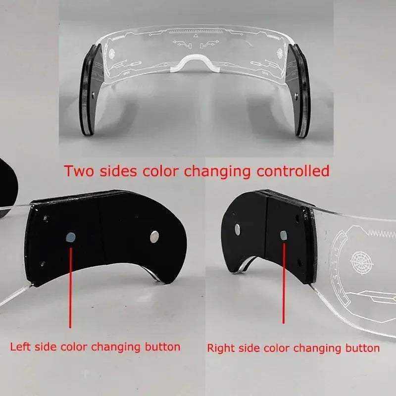  Led Glasses Cyberpunk Visor Glow Light Up Party Prop -  ToylandEU™