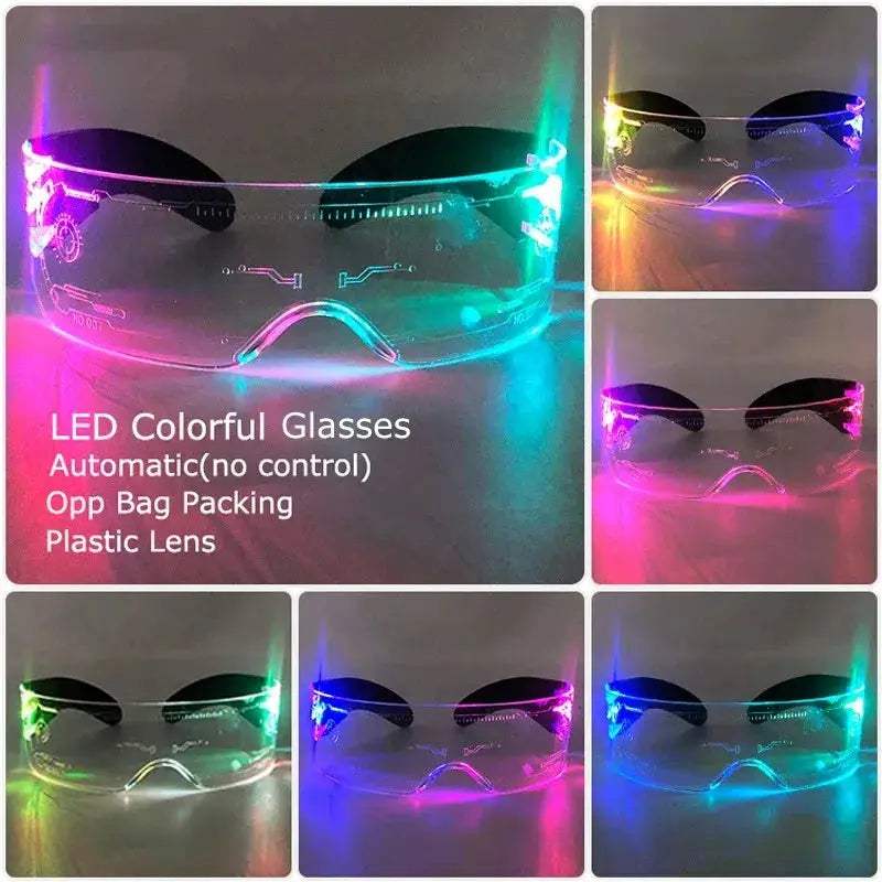  Led Glasses Cyberpunk Visor Glow Light Up Party Prop -  ToylandEU™