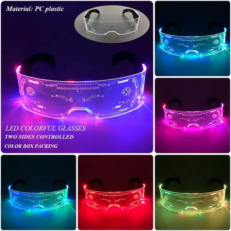  Led Glasses Cyberpunk Visor Glow Light Up Party Prop -  ToylandEU™