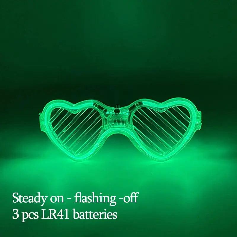  Led Glow Glasses Cyberpunk Light Up Neon Eyewear -  ToylandEU™