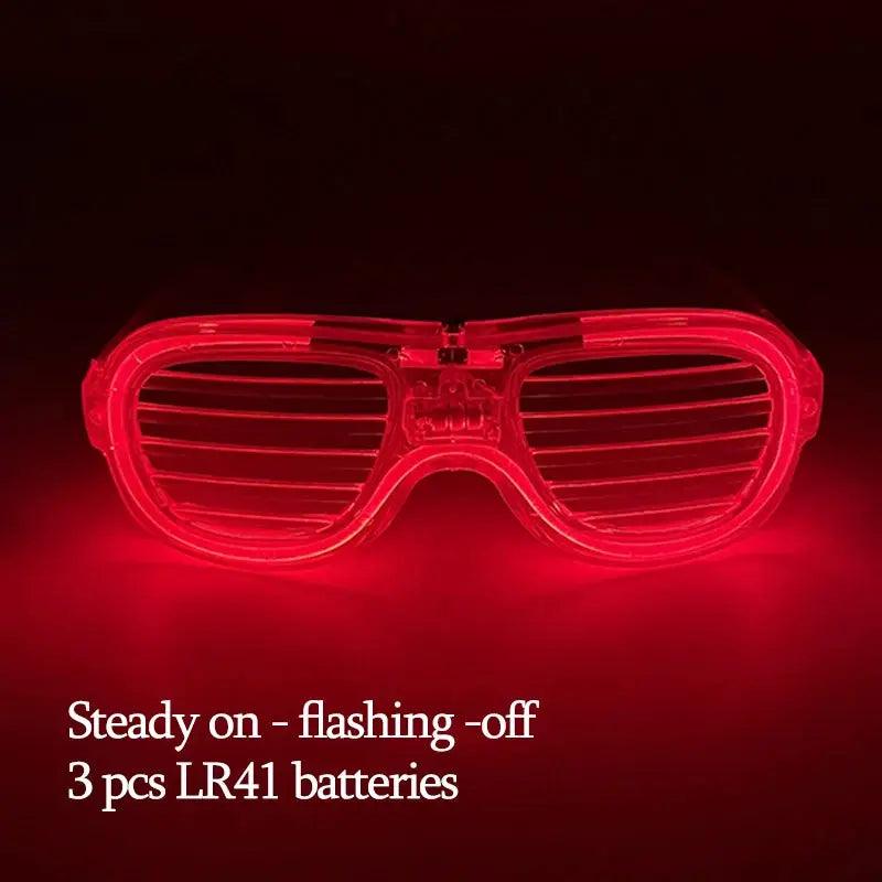  Led Glow Glasses Cyberpunk Light Up Neon Eyewear -  ToylandEU™