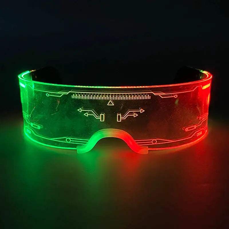  Led Glow Glasses Cyberpunk Light Up Neon Eyewear -  ToylandEU™