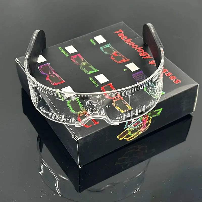  Led Glow Glasses Cyberpunk Light Up Neon Eyewear -  ToylandEU™