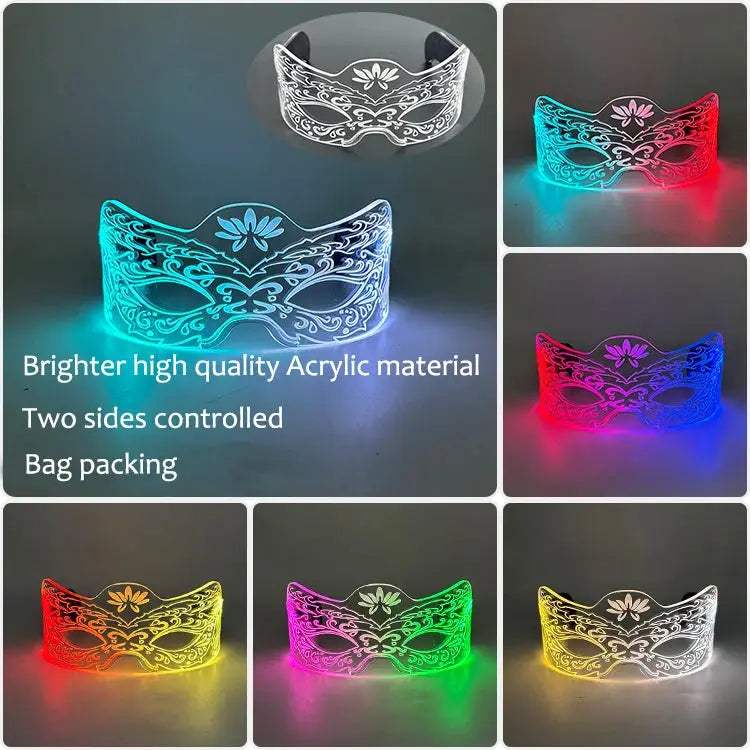  Led Glow Glasses Cyberpunk Light Up Neon Eyewear -  ToylandEU™