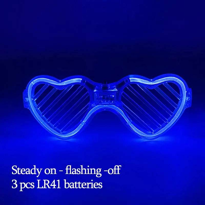  Led Glow Glasses Cyberpunk Light Up Neon Eyewear -  ToylandEU™