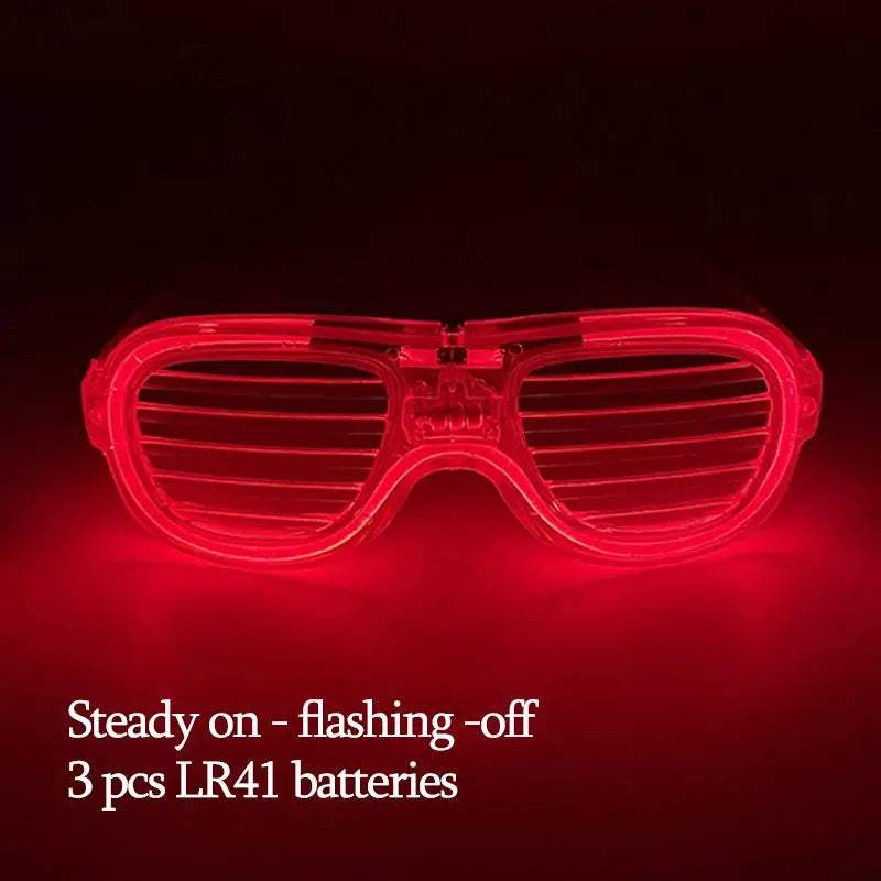  Led Glow Glasses Cyberpunk Light Up Neon Eyewear -  ToylandEU™