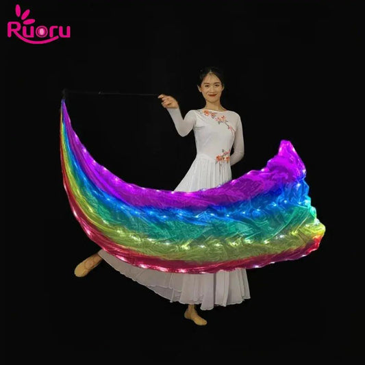  Led Light Up Belly Dance Veil 190cm Polyester Glow -  ToylandEU™