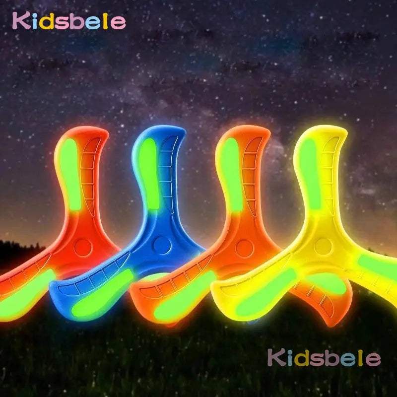  Led Light Up Boomerang Night Glow Flying Toy 3 Pack -  ToylandEU™