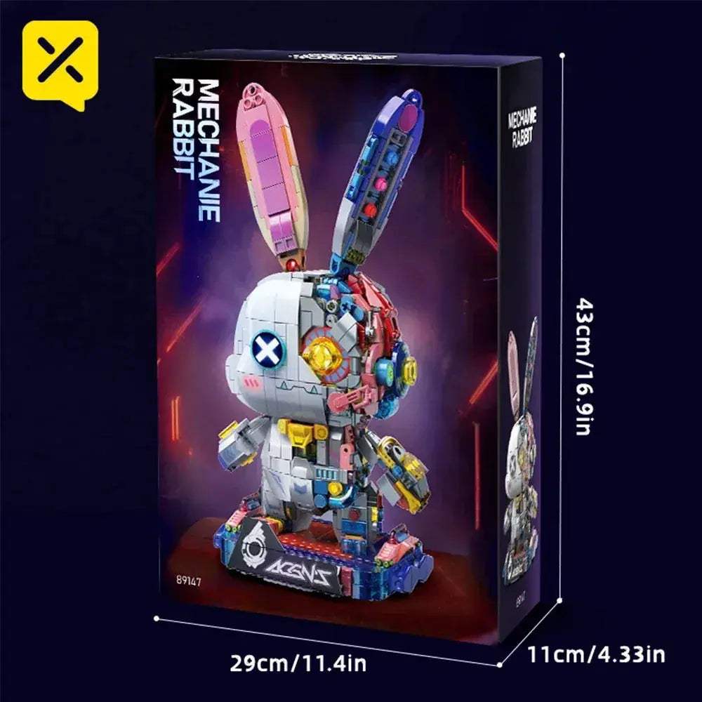 Led Light Up Building Blocks Robot Rabbit Creative Model Decor - ToylandEU