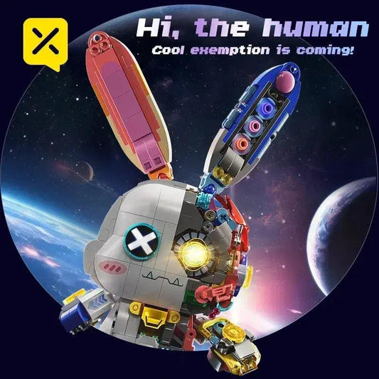  Led Light Up Building Blocks Robot Rabbit Decor -  ToylandEU™