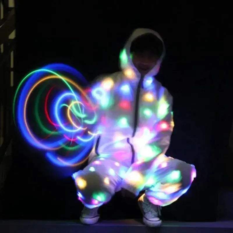 Led Light Up Jacket For Rave Dance Performances Night Show - ToylandEU