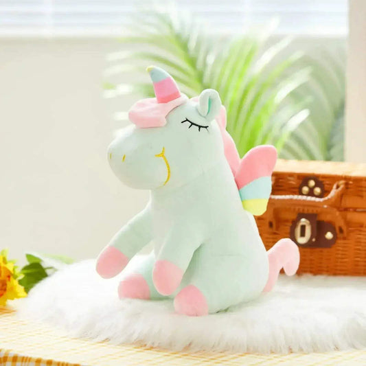 Led Light Up Unicorn Plush Toy 30cm With Music Glow - ToylandEU