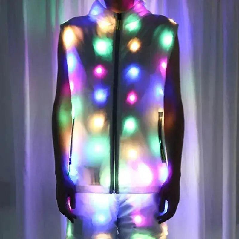  Led Lights Waterproof Clothes Cool Night Running Rave Jacket -  ToylandEU™