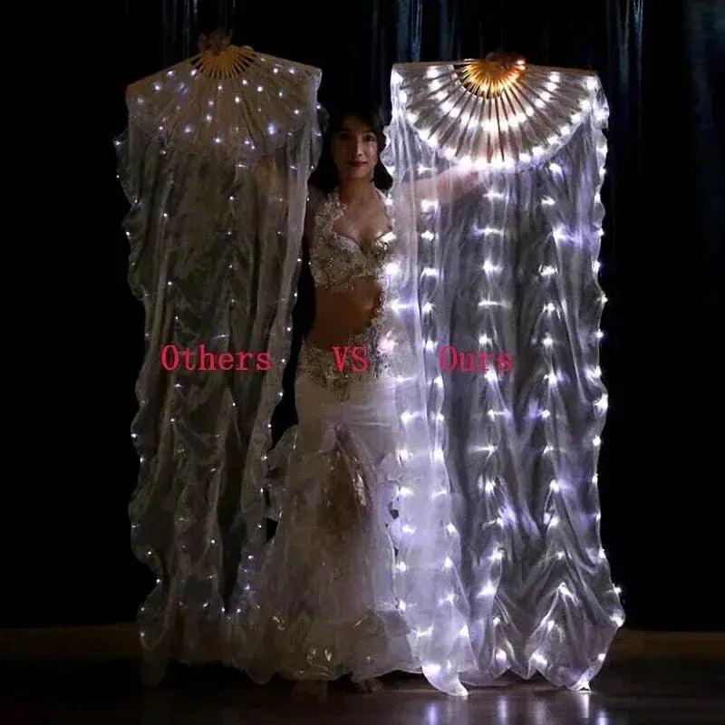  Led Silk Belly Dance Fan Veil Ultra Bright LEDs -  ToylandEU™