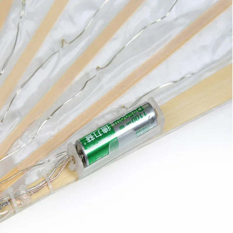 Led Silk Belly Dance Fan Veil With Ultra Bright LEDs - ToylandEU