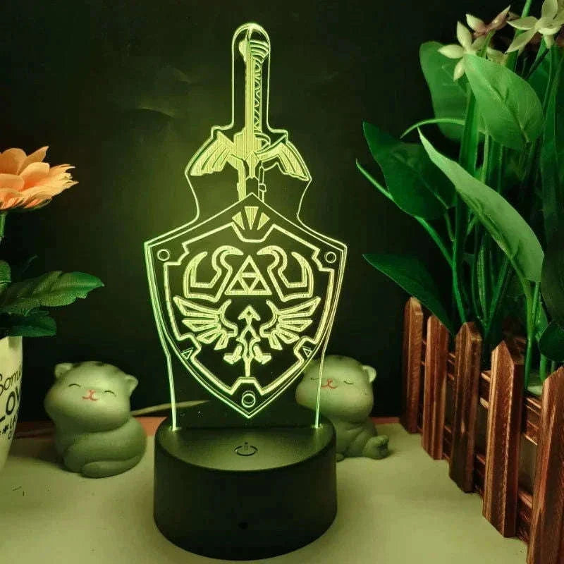  Legend Of Zelda 3D LED Night Light Anime Inspired Lamp 