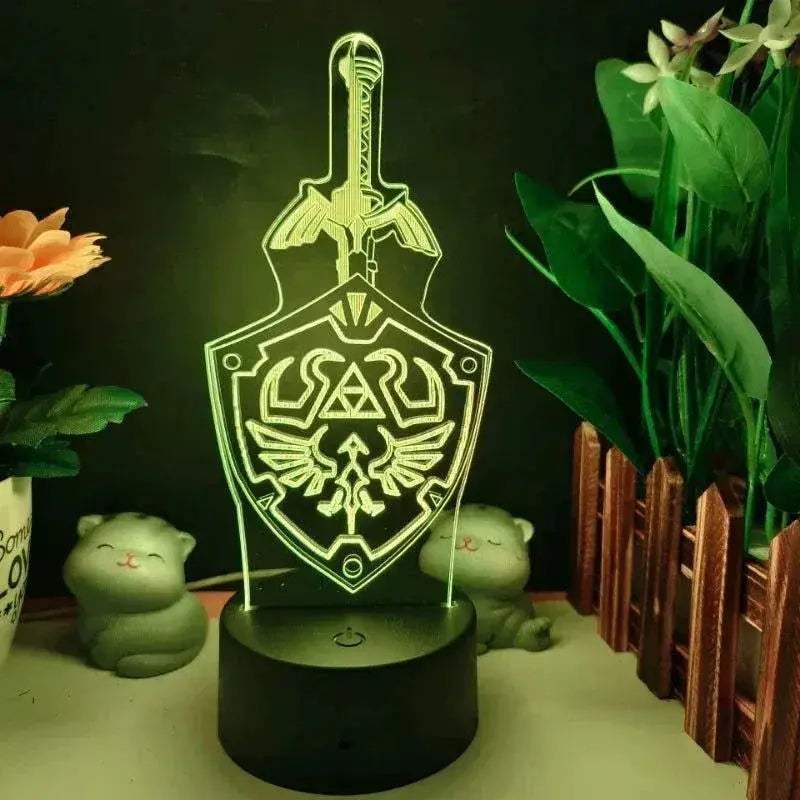 Legend of Zelda Night Lights Anime 3D Led Lamp Link Tears Of The Kingdom Lighting Bedroom Decoration - ToylandEU
