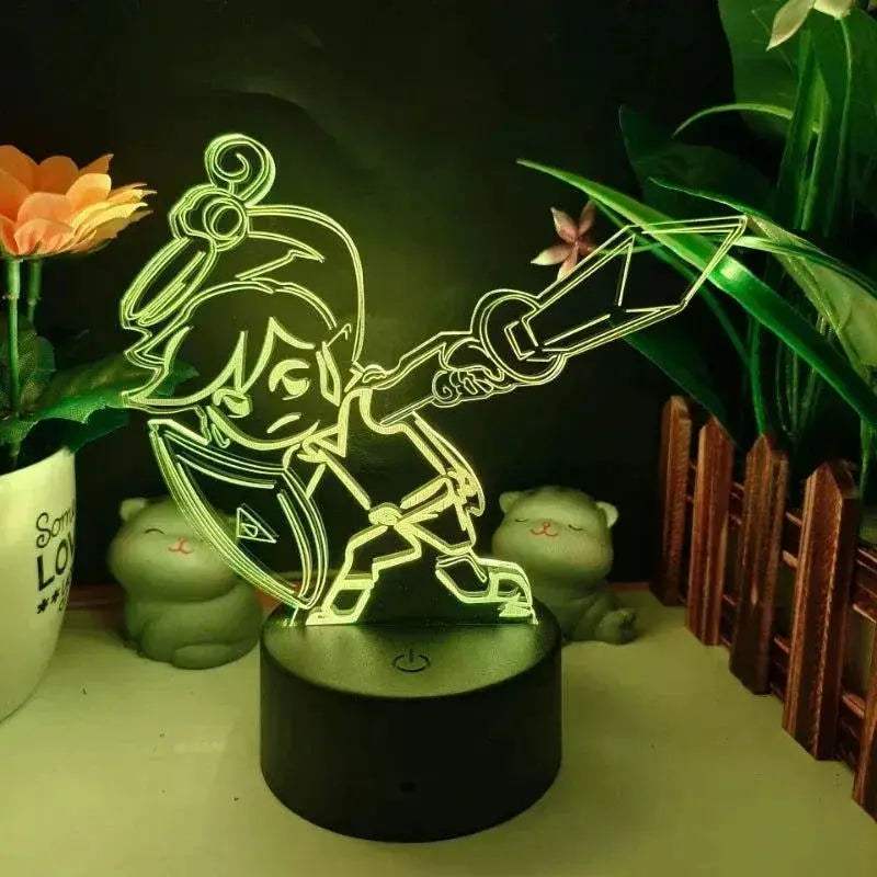 Legend of Zelda Night Lights Anime 3D Led Lamp Link Tears Of The Kingdom Lighting Bedroom Decoration - ToylandEU