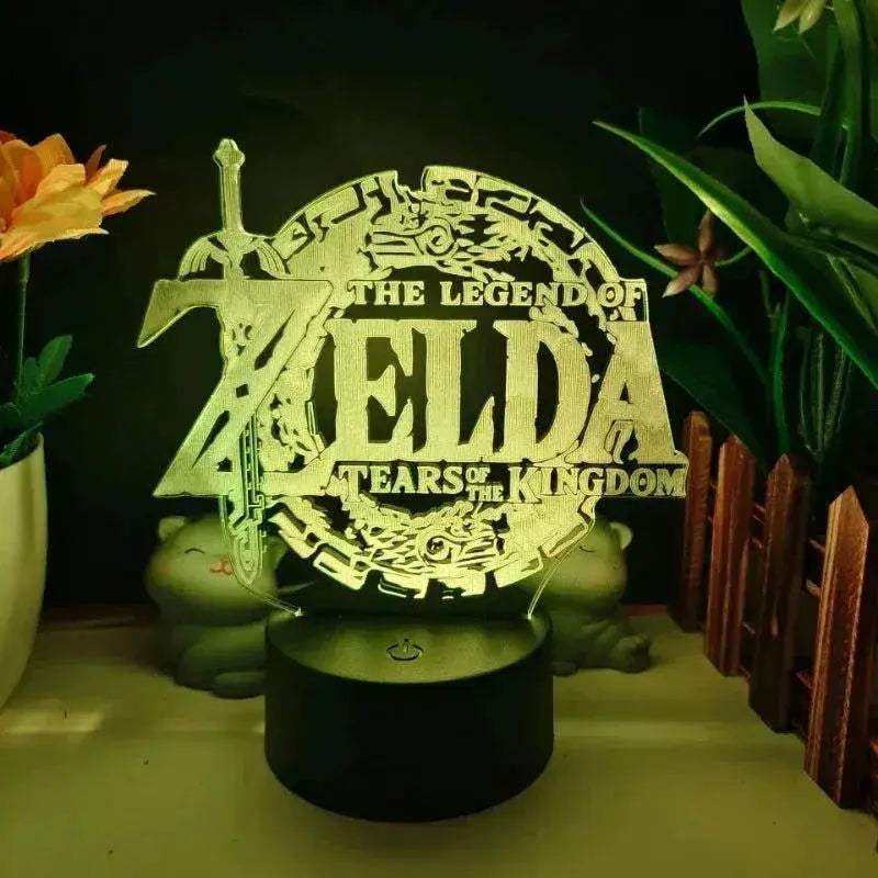 Legend of Zelda Night Lights Anime 3D Led Lamp Link Tears Of The Kingdom Lighting Bedroom Decoration - ToylandEU