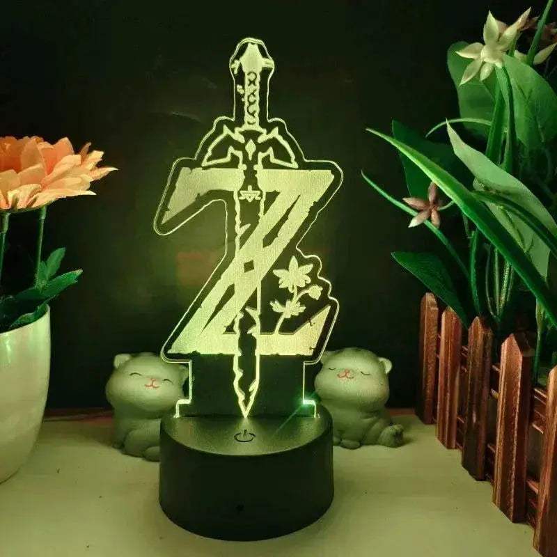 Legend of Zelda Night Lights Anime 3D Led Lamp Link Tears Of The Kingdom Lighting Bedroom Decoration - ToylandEU