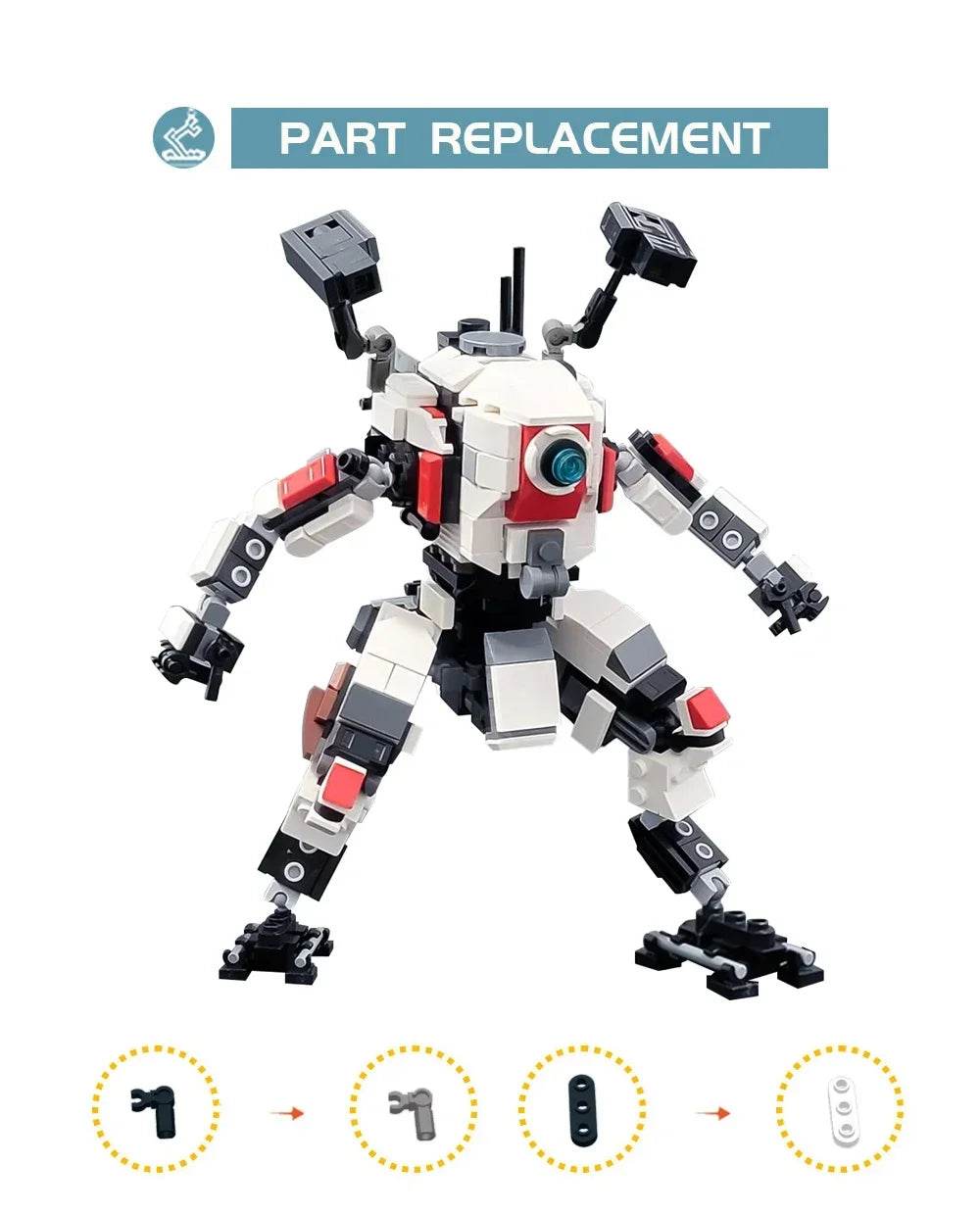 Legion Game Battle Robot Model Lon-class Scorched Earth Titan Mech Warrior Building Blocks MOC Toys for Kids - ToylandEU