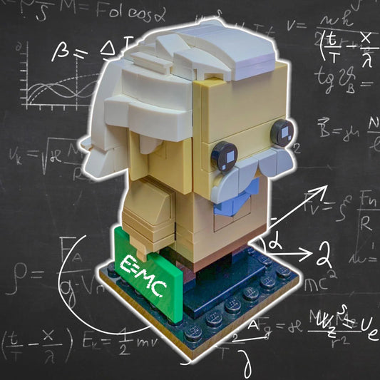 Lego Building Set Albert Einstein Edition With Chalkboard Tile - ToylandEU